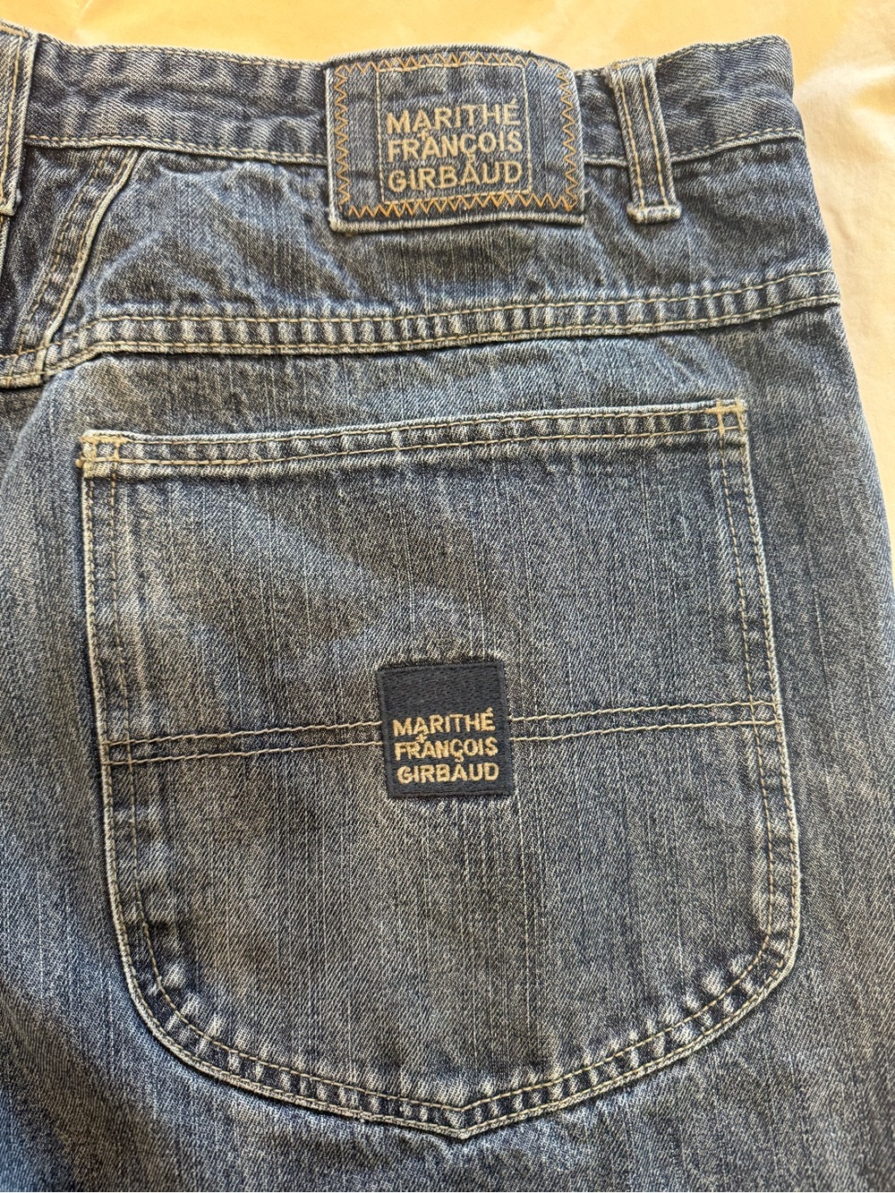 Marithe Francois Girbaud Men's Relaxed Blue Denim Jeans